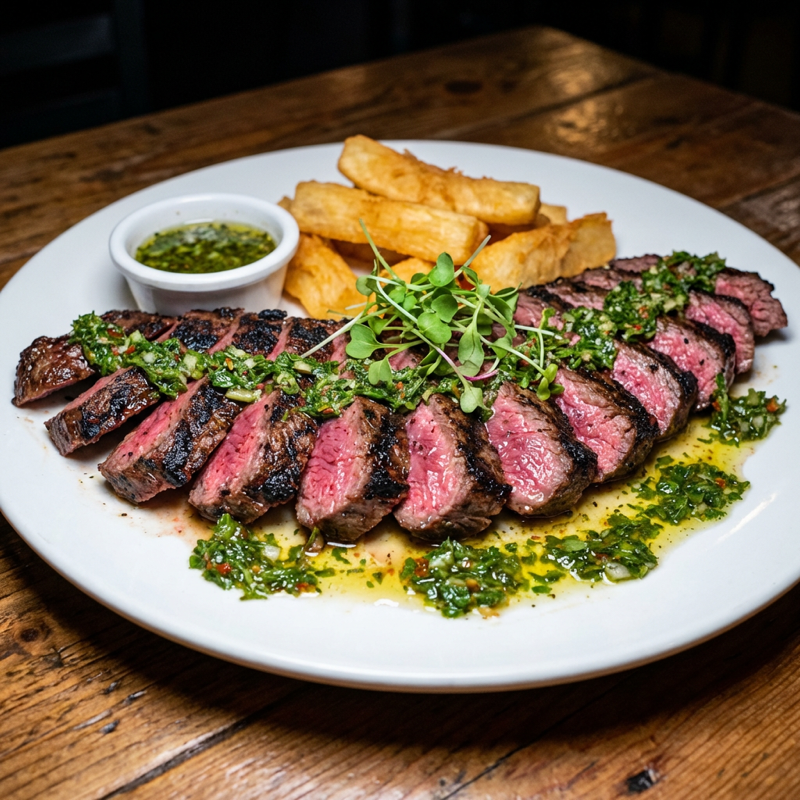 Grilled Argentine Skirt Steak at Buena Vista, NYC